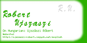 robert ujszaszi business card